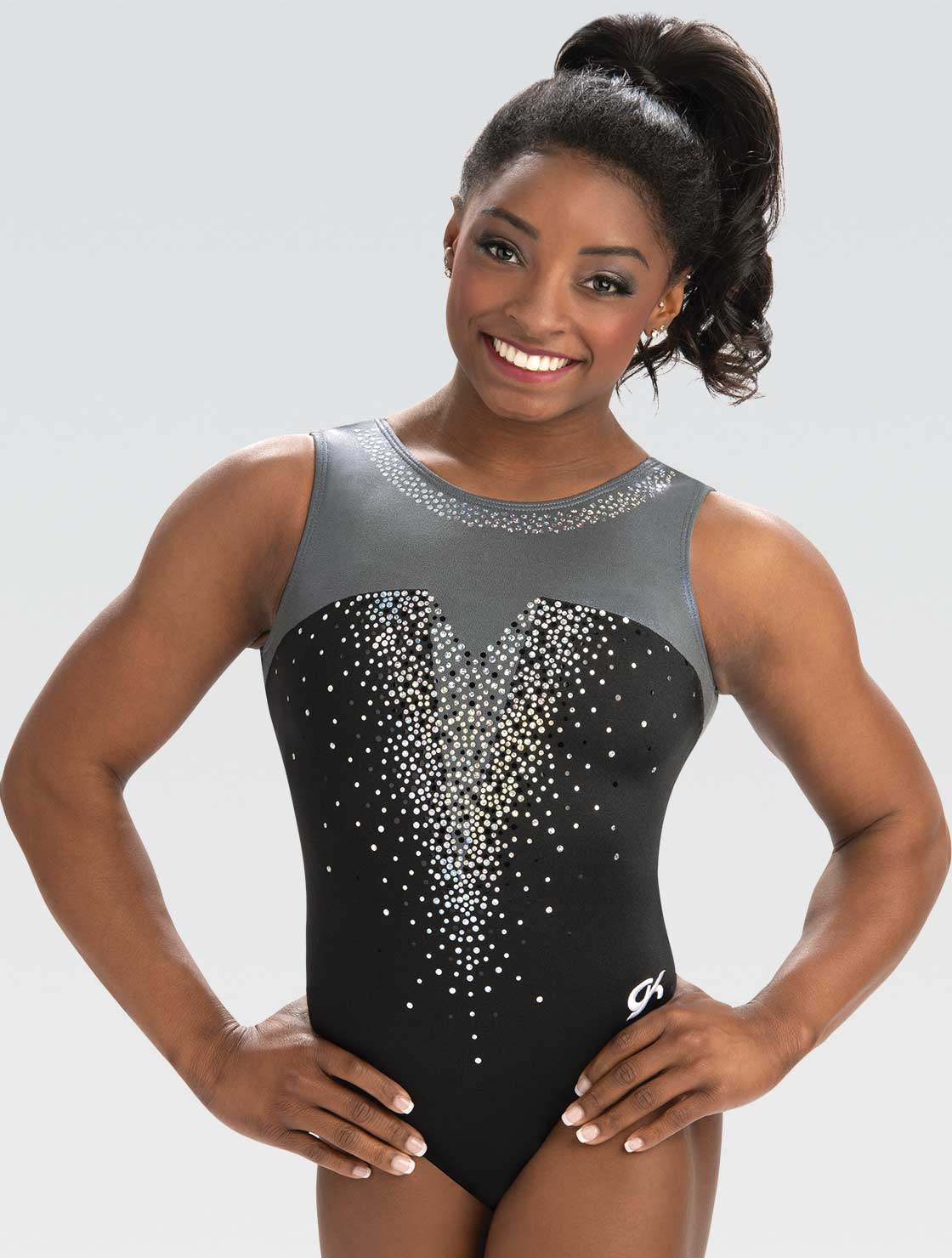 Voimistelupuku GK 3856 - 164 cm, Musta