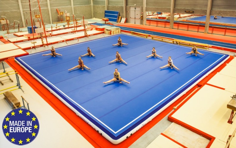 Airgym Airfloor Pro H20 ilmatäytteinen voimistelukanveesi 14 x 14 x 0,2 m AG-1400-1400-20