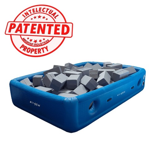 Airgym AirPit H15 Pro siirrettävä ilmatäytteinen siirrettävä alastulomonttu ja alastulopatja 300 x 200 x 65 cm AG-3011