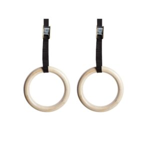 Amaya puiset korkeussäädettävät voimistelurenkaat AM-60928932