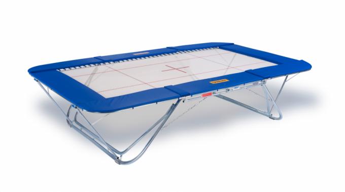 Eurotramp FIG Grand Master Exclusiv trampoliini nosto- ja kuljetuslaitteistolla 6 x 6 mm verkolla EU-05100