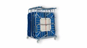 Eurotramp trampettien/minitrampoliinien kuljetus- ja säilytysvaunu EU-510100