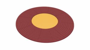 Eurotramp Kindergarten Wehrfritz Fun ympyränmuotoinen trampoliini ∅ 3,8 m EU-94750