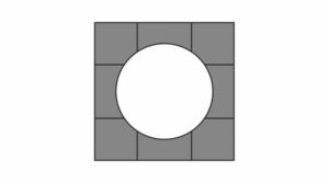 Eurotramp Playground Kids Loop trampoline 1,5 x 1,5 m gray frame protector EU-97011