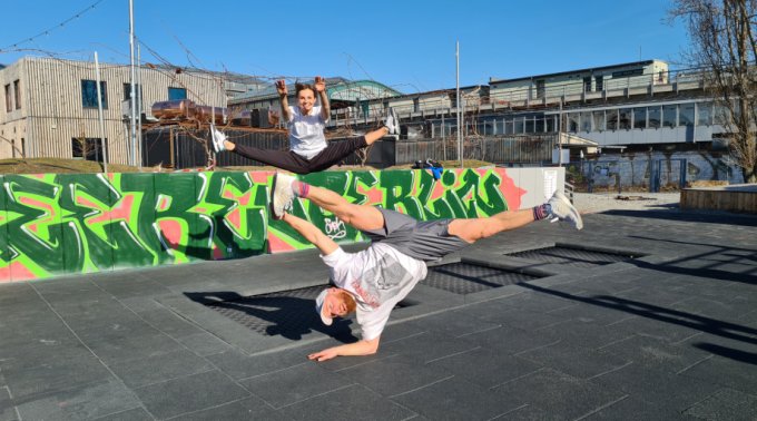 Eurotramp Kids Tramp Playground XL ground trampoline 2 x 2 m reinforced jumping bed - Image 7