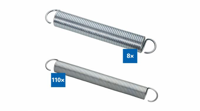 Eurotramp 118 kpl:n teräsjousisetti EU-E31133