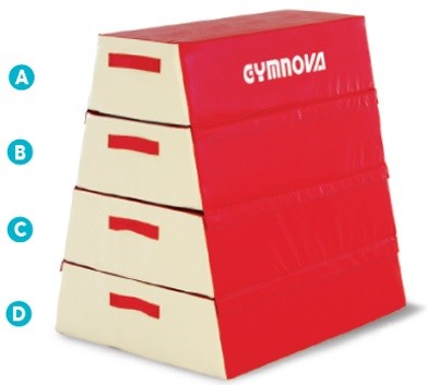 Gymnova 4 elements large trapezium module 120 x 90/40 x 120 cm GY-0261