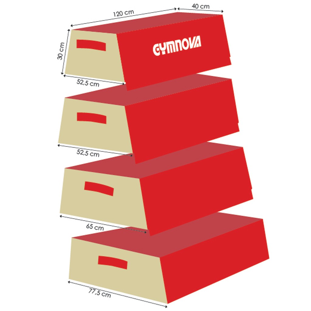 Gymnova 4 elements large trapezium module 120 x 90/40 x 120 cm GY-0261 - Image 4
