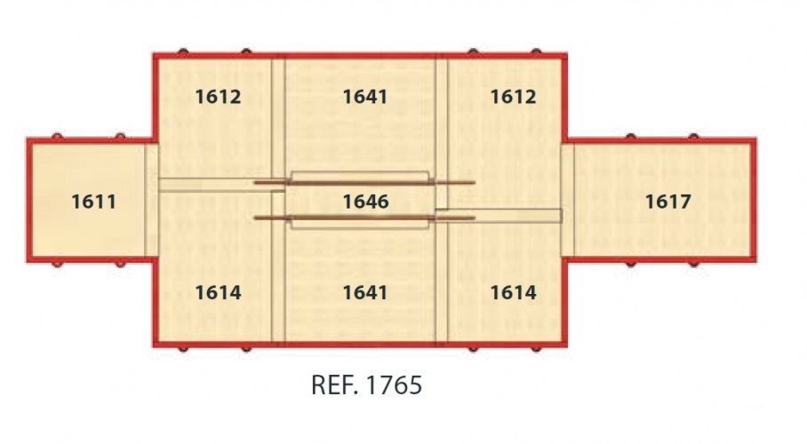 Gymnovan FIG nojapuiden alastulomatto 260 x 200 x 20 cm GY-1641 - Image 2