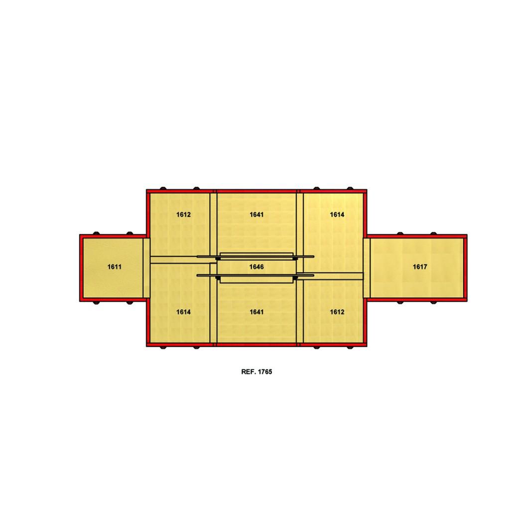 Gymnova FIG set of landing mats for parallel bars 41,00 m2 GY-1765 - Image 4