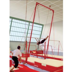 Gymnova eritasonojapuiden ja rekkitelineen varmistuslaitteisto lyhyillä kiinnitysvaijereilla GY-2778