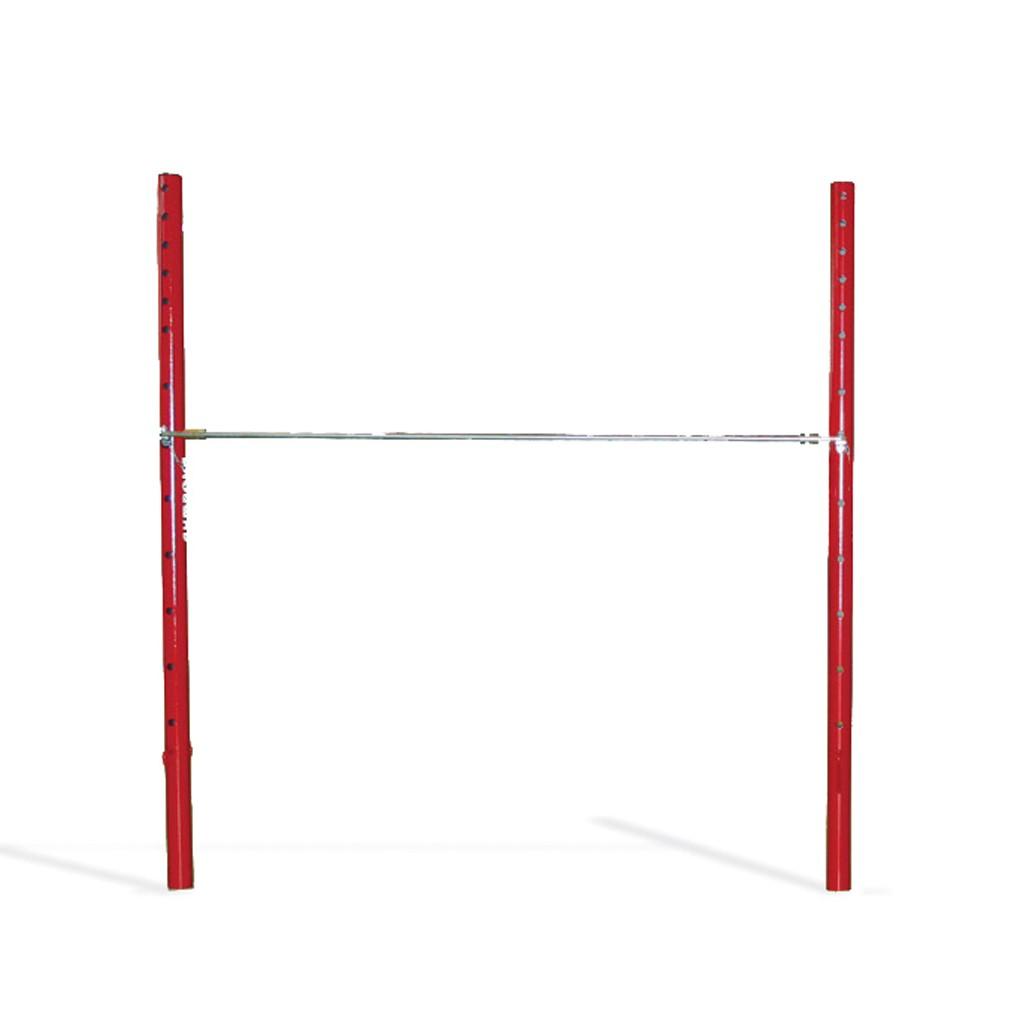 Gymnova high bar with 2 steel rails, 3 uprights and 3 sleeves