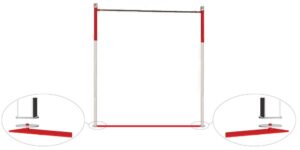 Gymnova adjustable training high bar with standard cable