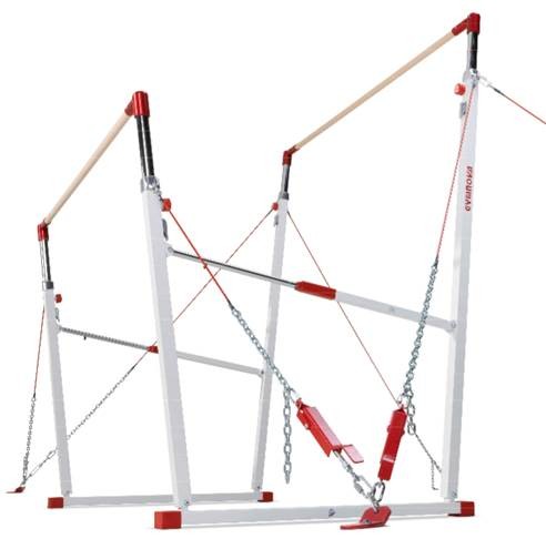 Gymnova FIG Rio asymmetric bars for competition and training use with wooden Dynamic bars