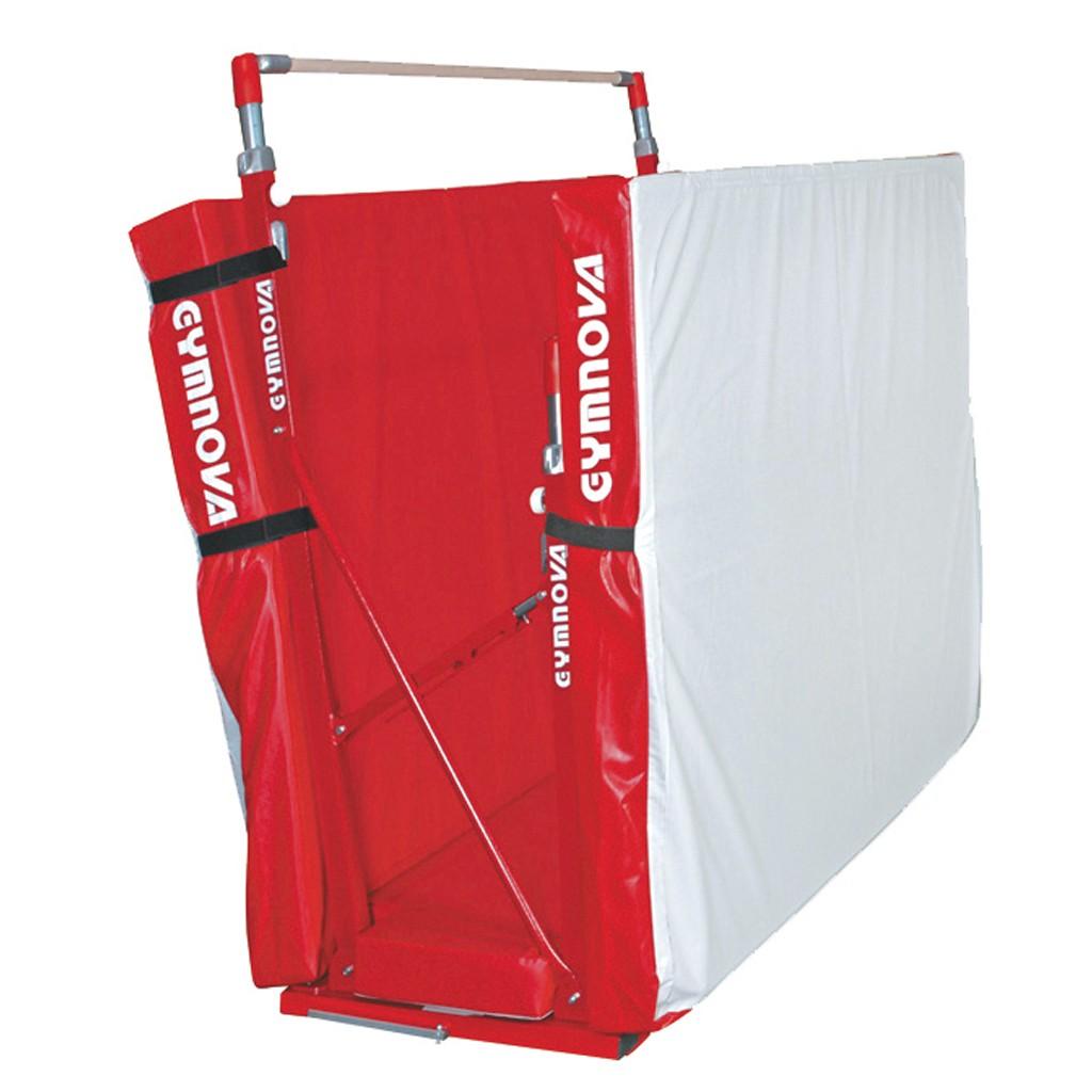 Gymnova Compact asymmetric bars with folding feet, transport trolley and folding mat - Image 2