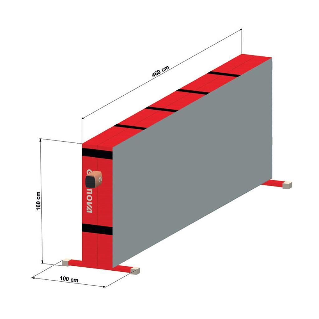 Gymnova Compact beam with integrated folding mat and transport trolleys - Image 2