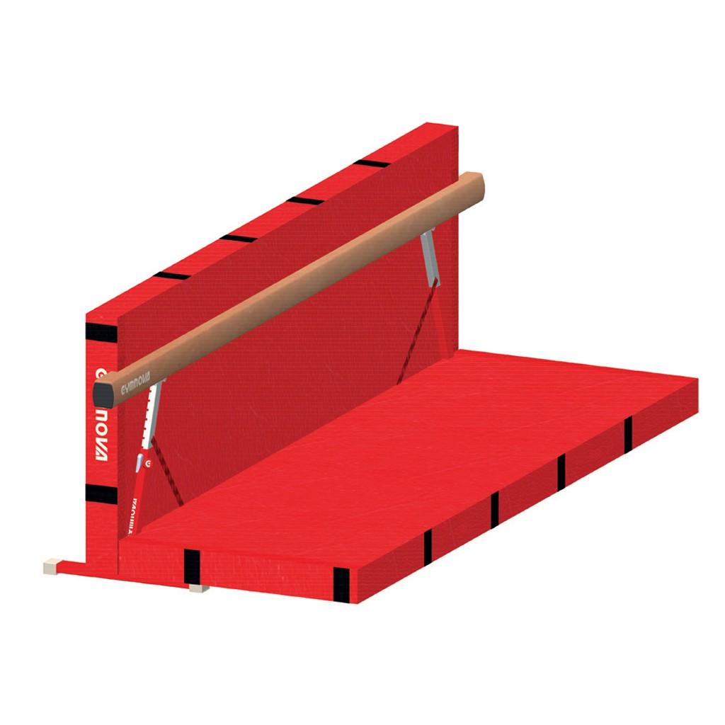 Gymnova Compact beam with integrated folding mat and transport trolleys - Image 3