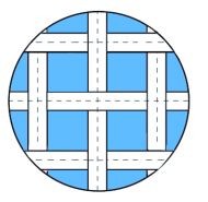 Gymnova bed for large competition trampolines 4 x 4 mm