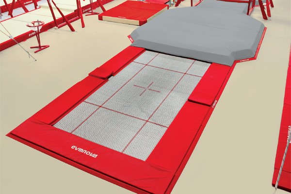 Gymnova built-in trampoline with pit link