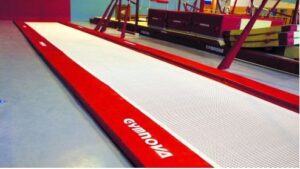 Gymnova built-in Acrotramp trampoline track 12,70 m