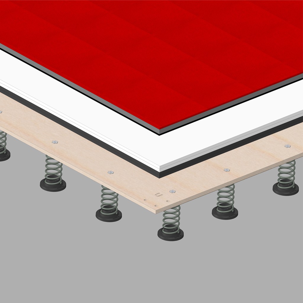 Gymnova Sprung track with roll-up track 13,5 x 2 m GY-6171 - Image 2