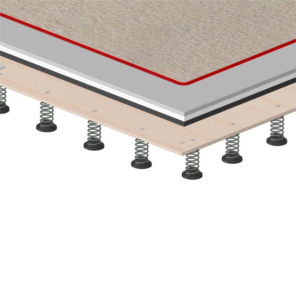 Gymnova sprung track Montreal with carpet - Image 2