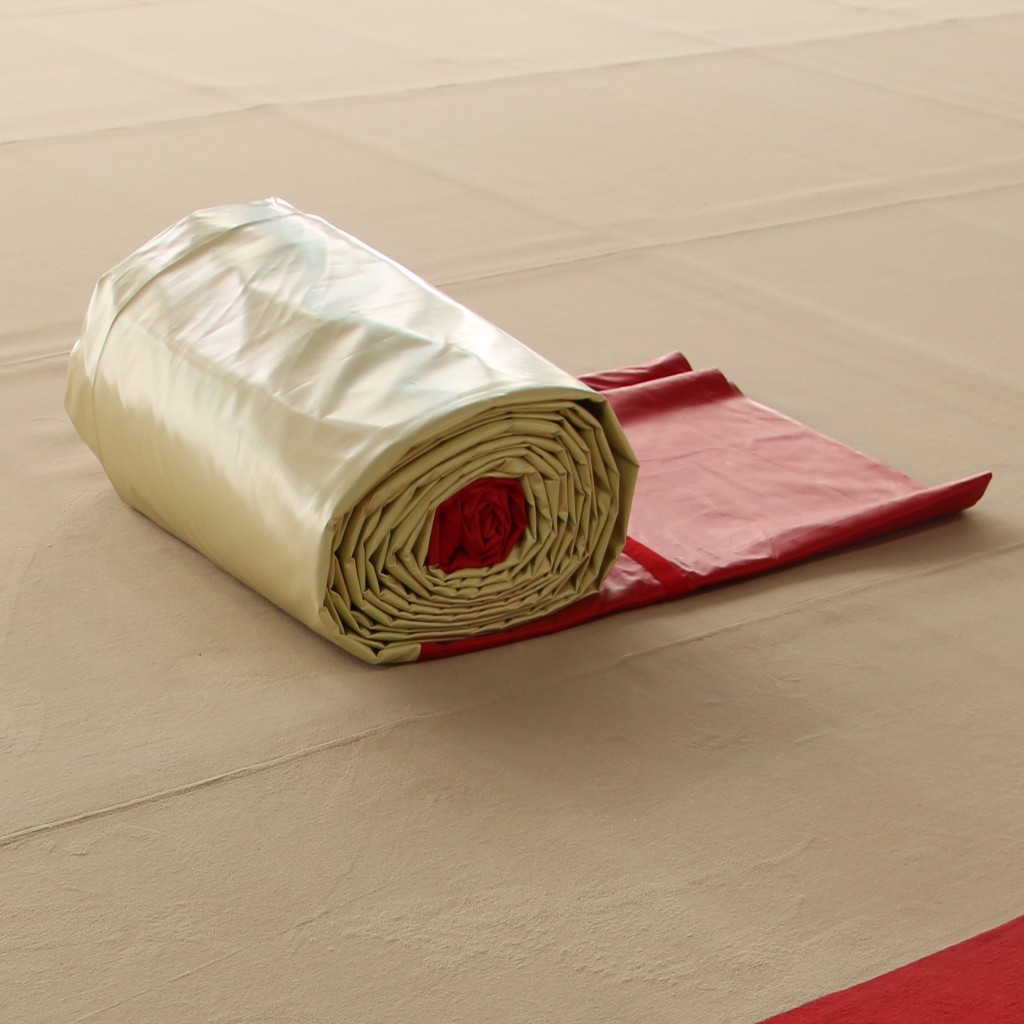 Gymnova one-coloured protective PVC cover for exercise floor 14 x 14 m GY-6376 - Image 3