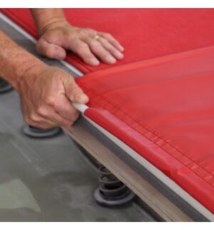 Gymnova permannon / kanveesin suojapäällisen kiinnitysjärjestelmä GY-6378