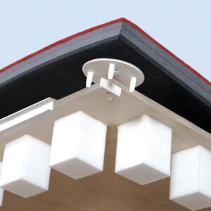 Gymnova permanto / voimistelukanveesi 7 rullattavalla neulehuopapintaisella päällysmatolla GY-6574