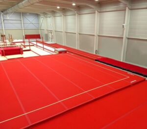 Gymnova competition exercise floor Montreal Evolution with roll-up mats 13 x 13 m, springs not assembled GY-6778DE
