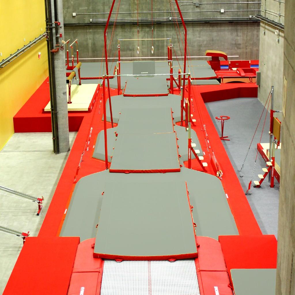 Gymnova raised pit with integrated platform