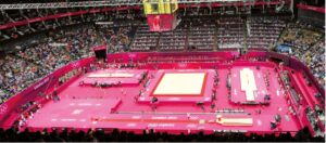 Gymnova raised podium table for gymnastics and sports halls 200 x 100 x 80 cm GY-Podium