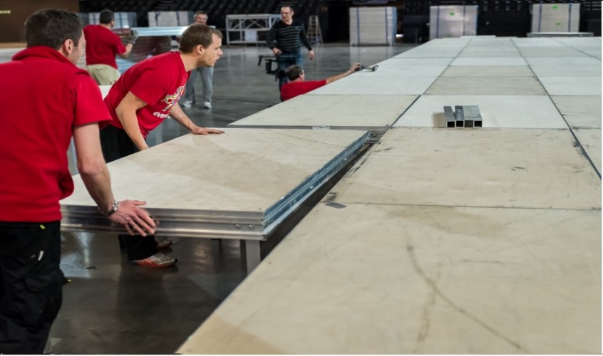 Gymnova raised podium table for gymnastics and sports halls 200 x 100 x 80 cm GY-Podium - Image 6