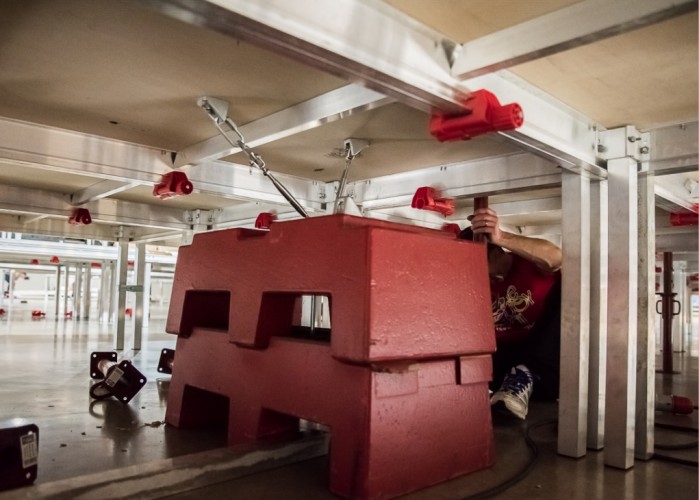 Gymnova raised podium table for gymnastics and sports halls 200 x 100 x 80 cm GY-Podium - Image 8