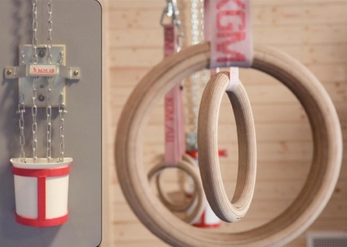 KGM rings 1-pair with stepless height adjustement for ceiling mounting - Image 2