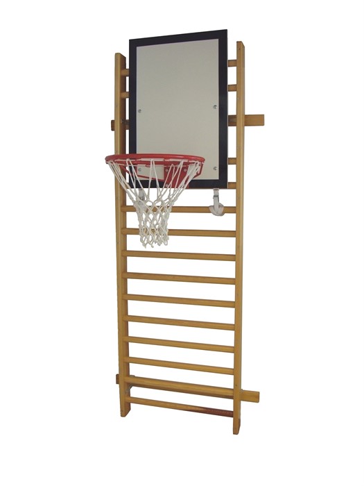 KGM basketball rack 90 x 60 attached to wall bars