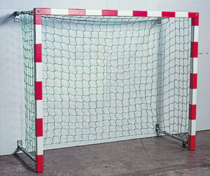 KGM folding free-standing junior handball goal against the wall