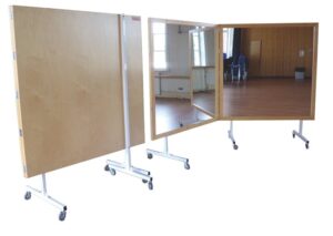 KGM foldable and portable mirror cabinet with support stand