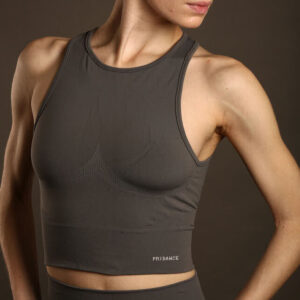 Pridance Seamless crop top with postural effect
