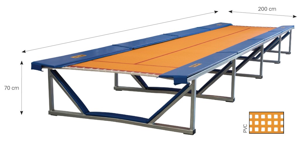 Eurotramp trampoliinivolttirata Trampoline track Stationary 2 pituus 18 m EU-88118