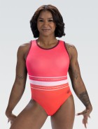 GK E5199 Jordan Chiles voimistelupuku sublimoitu subfuse, verkkokangas