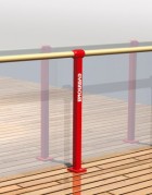 Gymnova balettitangon kannattimen pystytolppa kiintell korkeudella ilman kannatinta GY-2215