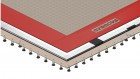 Gymnova permanto / voimistelukanveesi Montreal teräsjouset asennettuina 13 x 13 m GY-6777