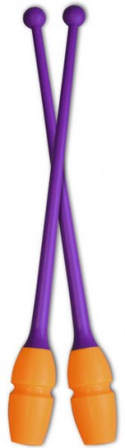 PASTORELLI kaksiväriset pitkät muovi-kumikeilat 45,2 cm violetti-oranssi PA-02907