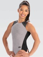 GK In Stock 3857 hihaton voimistelupuku 00B hopea polyester/spandex, nylon/spandex, techmech