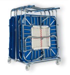 Eurotramp trampettien/minitrampoliinien kuljetus- ja säilytysvaunu 90 x 90 x 90 cm EU-510100