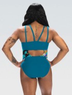 GK Back To School E4748 Jordan Chiles hihaton voimistelupuku sublimoitu subfuse, nylon/spandex