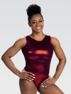 GK In Stock 3456 M37 hihaton voimistelupuku kimallekangas merlot
