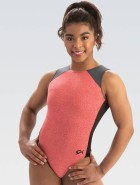 GK In Stock 3857 hihaton voimistelupuku 41C persimmon polyester/spandex, nylon/spandex, techmech