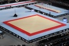 Gymnova permanto / voimistelukanveesi Montreal 14 x 14 m FIG, teräsjouset irrallisina GY-6775DE